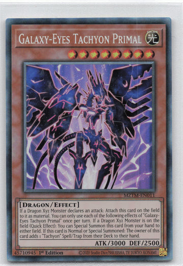 MZTM-EN011 - Galaxy-Eyes Tachyon Primal - Collector's Rare - Maze of the Master