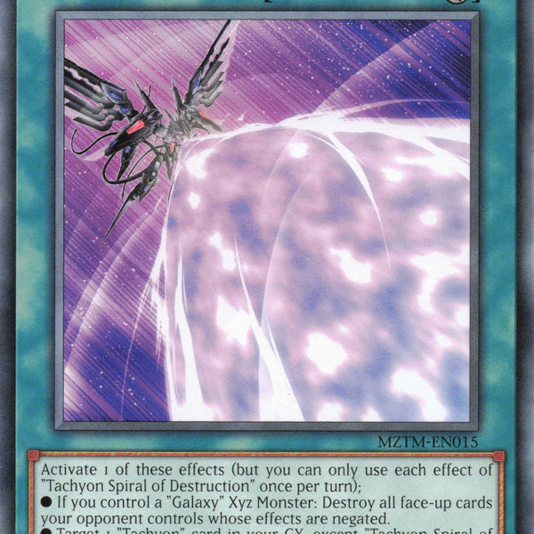 yugioh tlm card list MZTM-EN015 - Tachyon Spiral of Destruction - Rare