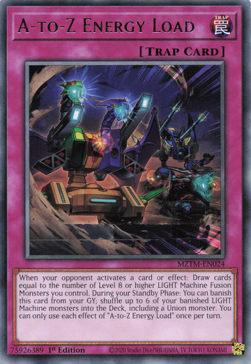 MZTM-EN024 - A-to-Z Energy Load - Rare - Maze of the Master