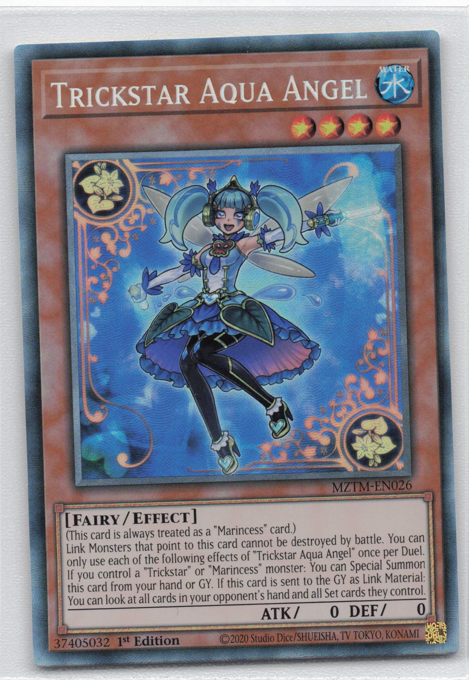 MZTM-EN026 - Trickstar Aqua Angel - Collector's Rare - Effect Monster - Maze Of The Master