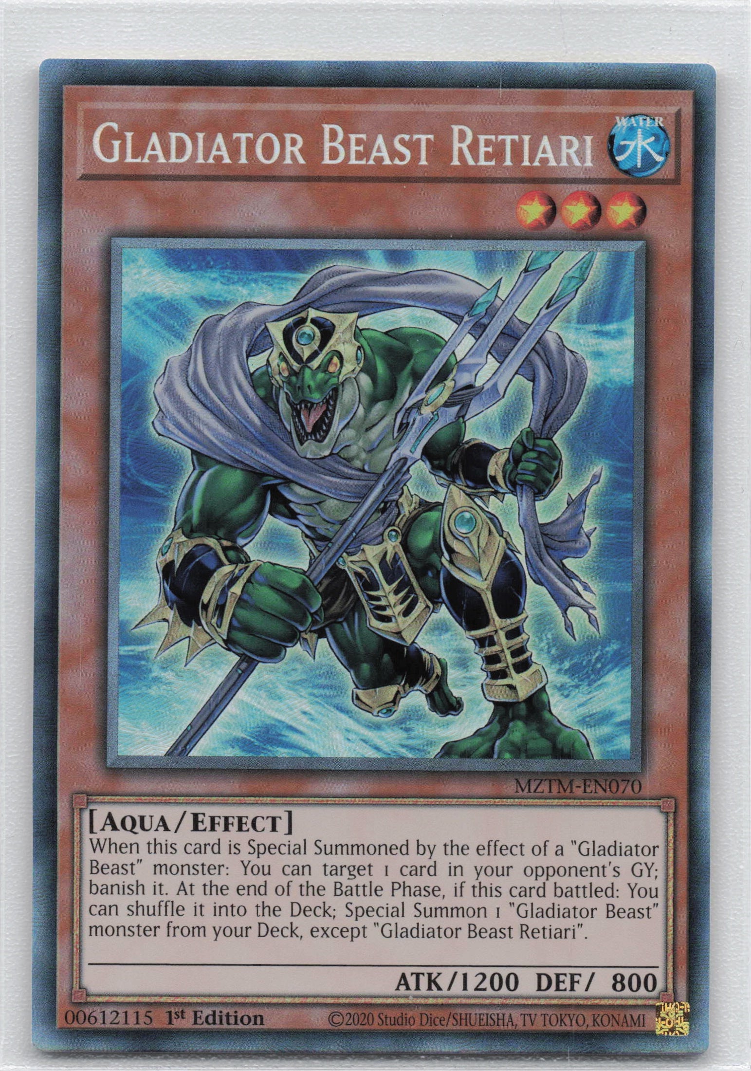 MZTM-EN070 - Gladiator Beast Retiari - Collector's Rare - Effect Monster - Maze Of The Master