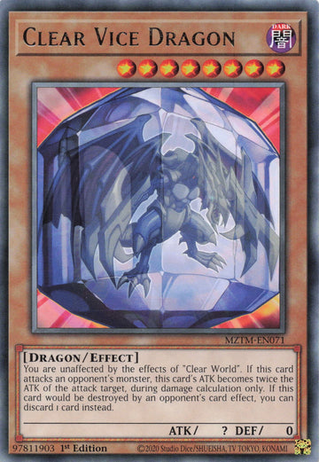 MZTM-EN071 - Clear Vice Dragon - Rare - Maze of the Master