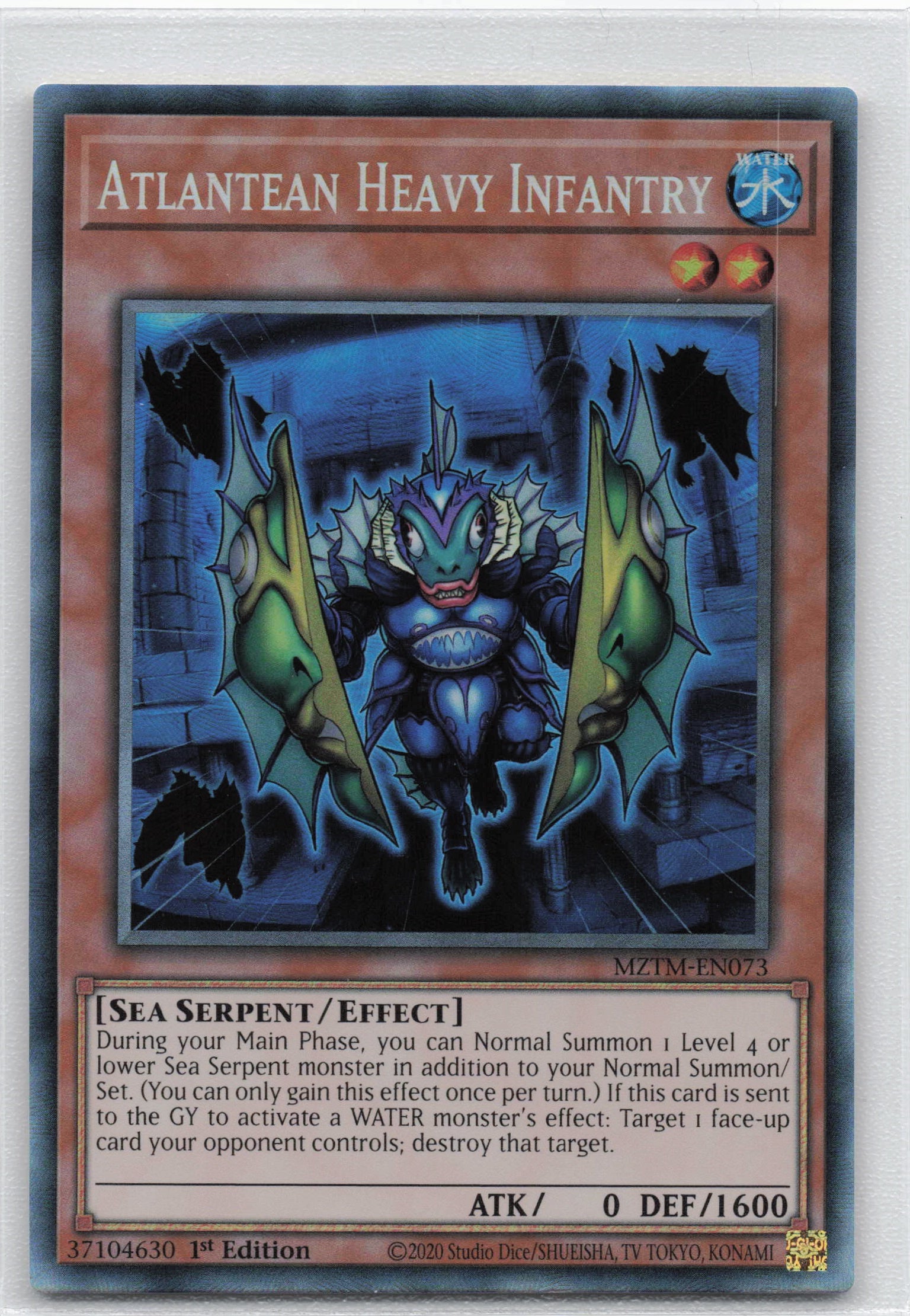 MZTM-EN073 - Atlantean Heavy Infantry - Collector's Rare - Effect Monster - Maze Of The Master