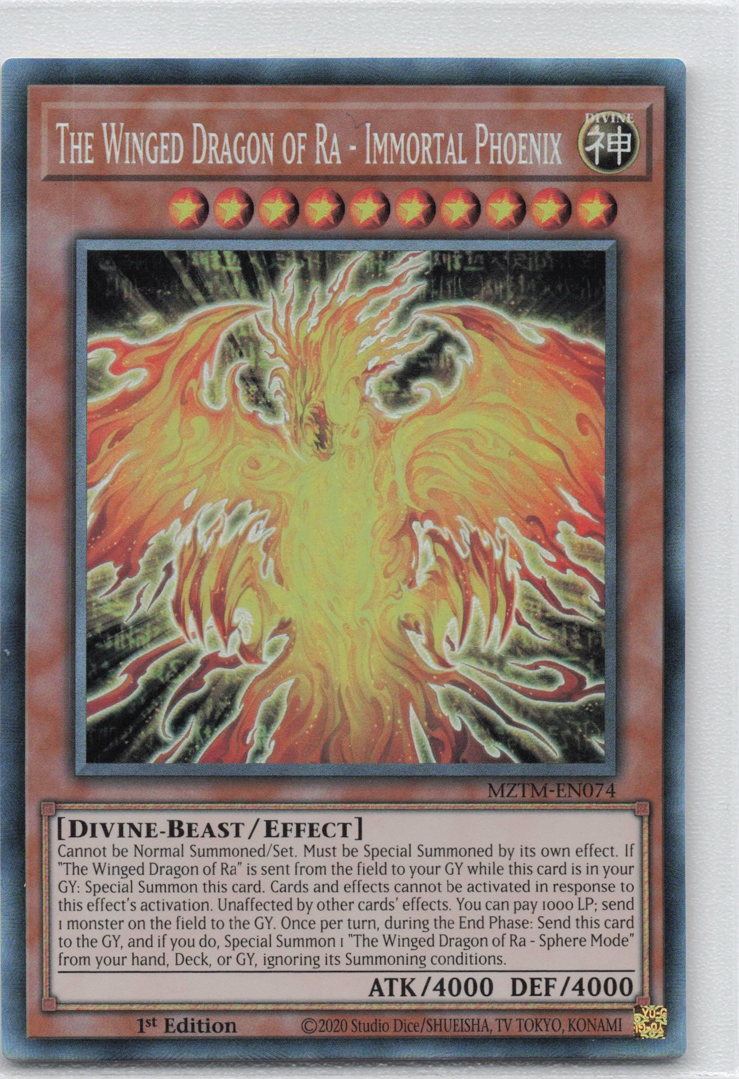 MZTM-EN074 - The Winged Dragon of Ra - Immortal Phoenix - Collector's Rare - Effect Monster - Maze Of The Master