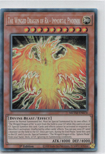 MZTM-EN074 - The Winged Dragon of Ra - Collector's Rare - Maze of the Master