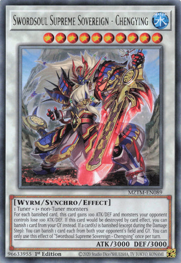 MZTM-EN089 - Swordsoul Supreme Sovereign - Chengying - Rare - Maze of the Master