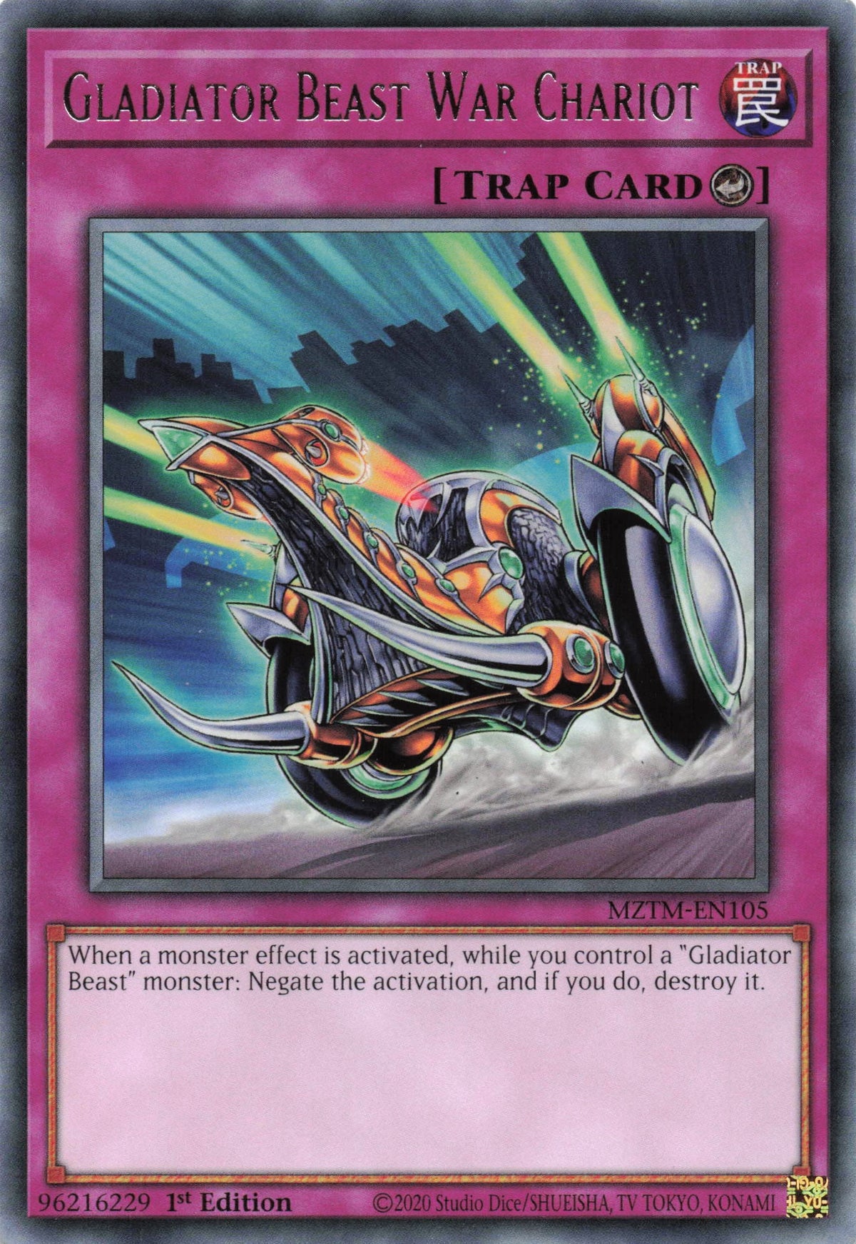 gladiator beast yugioh cards MZTM-EN105 - War Chariot - Rare - Maze of the Master Normal Spell Rarity Disney Lorcana Attack of Options:SM184 (LP)(Cosmos Holo) - SM Promos (SMP) posunmoguris