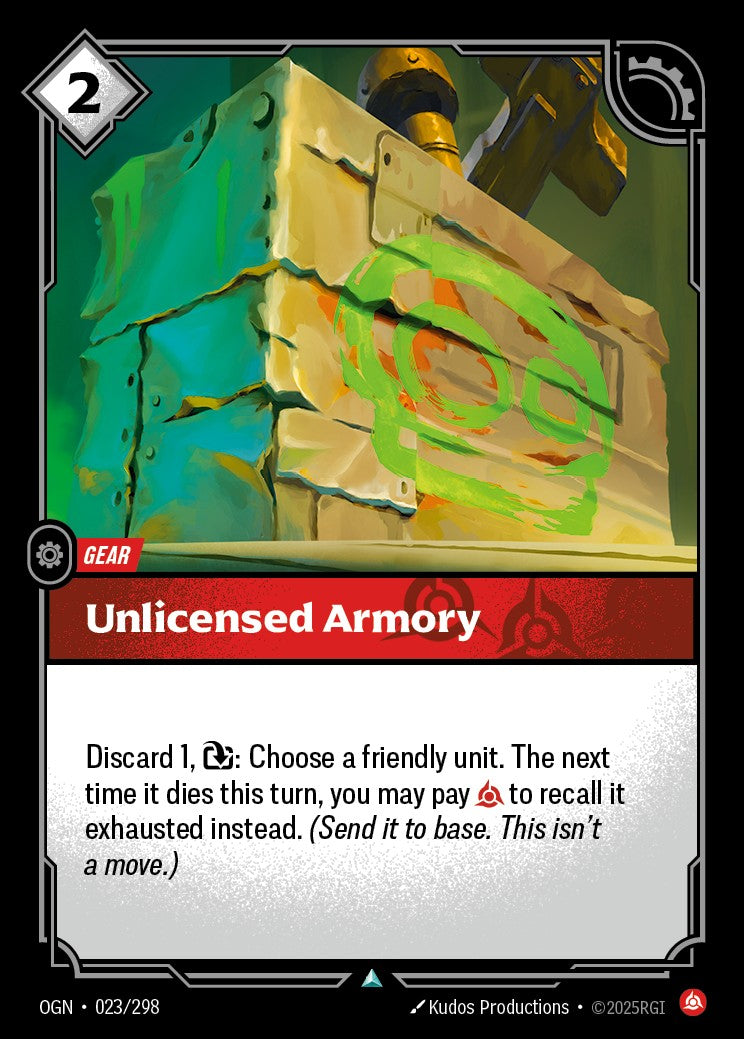 Unlicensed Armory (Foil) - OGN-023