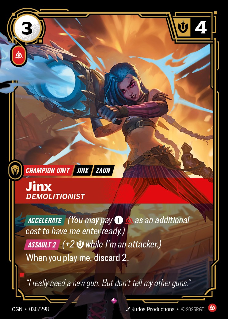 Jinx, Demolitionist - OGN-030