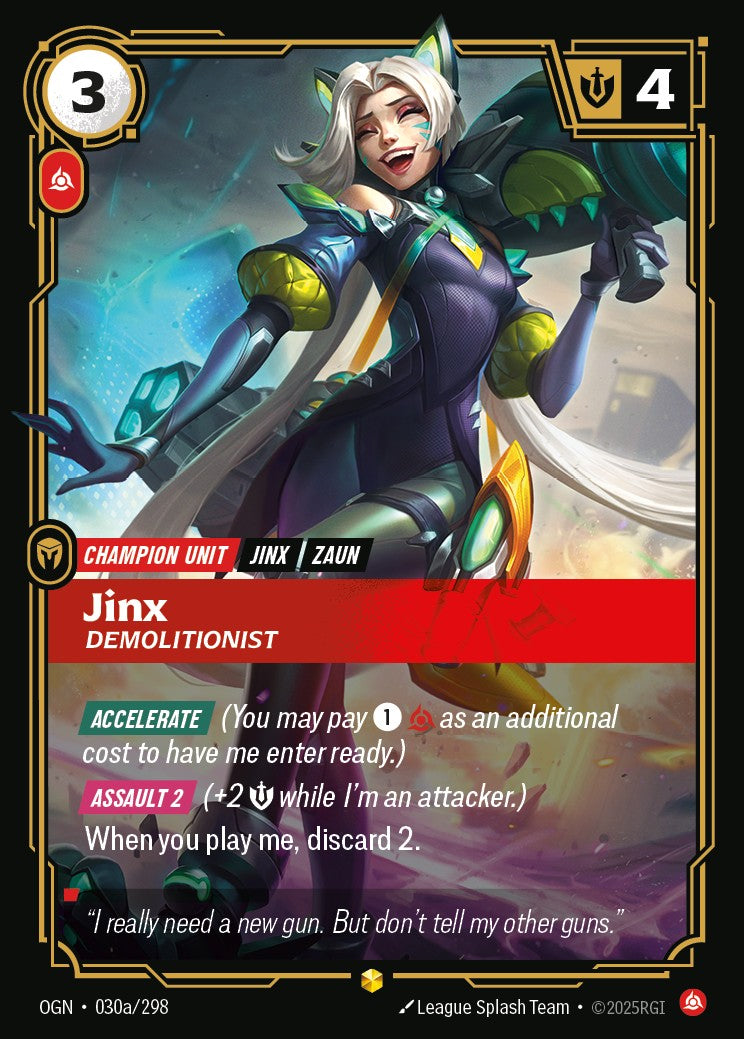Jinx, Demolitionist - OGN-030a