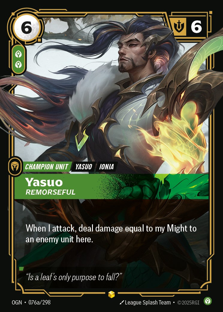 Yasuo, Remorseful - OGN-076a