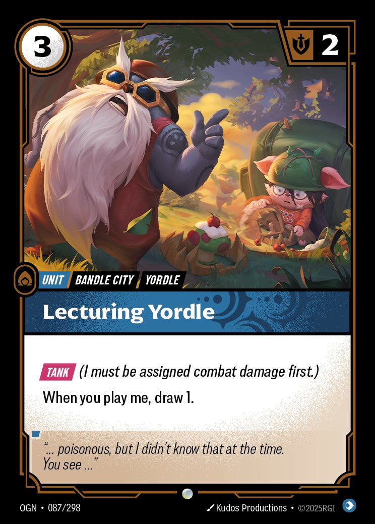 Lecturing Yordle (Foil) - OGN-087