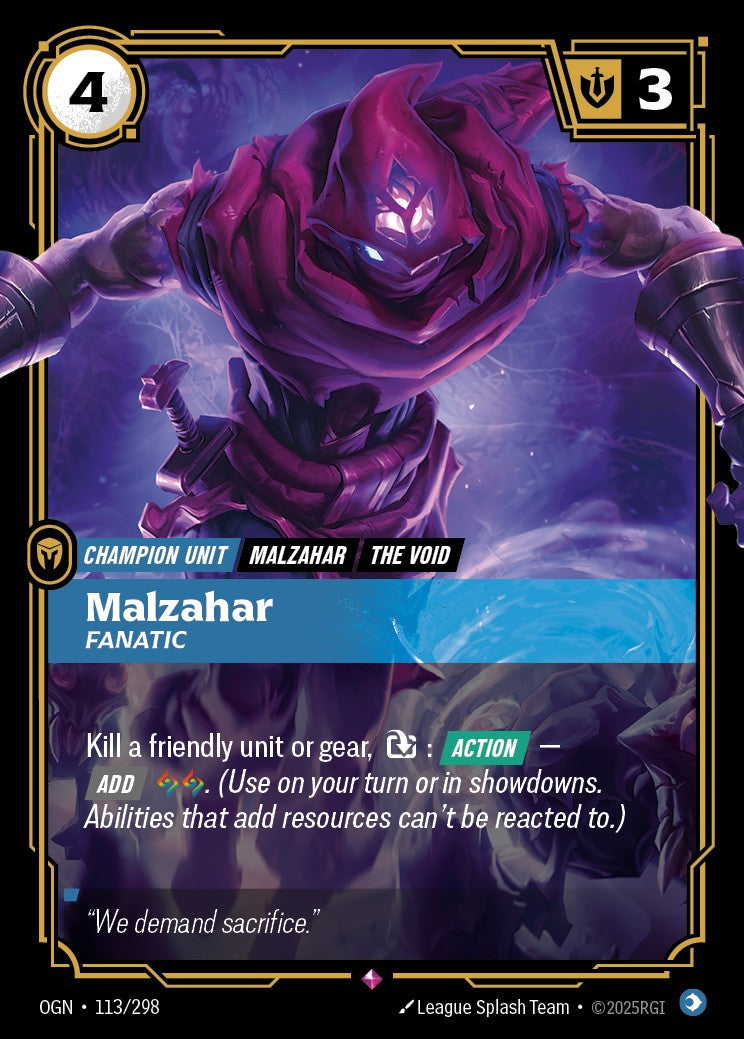 Malzahar, Fanatic - OGN-113