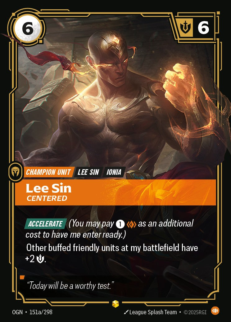 Lee Sin, Centered - OGN-151a