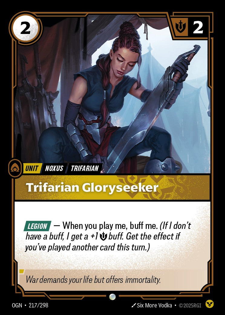 Trifarian Gloryseeker (Foil) - OGN-217