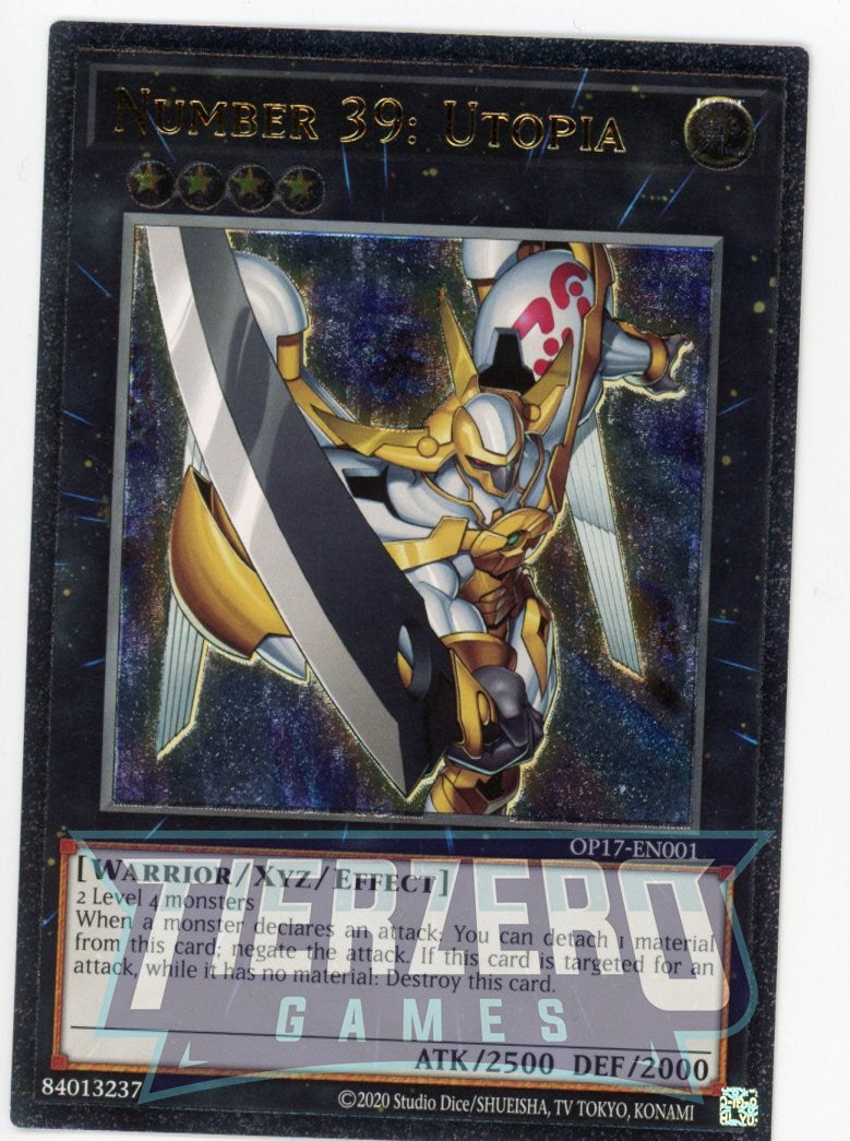 OP17-EN001 - Number 39: Utopia - Ultimate Rare - Effect Xyz Monster -