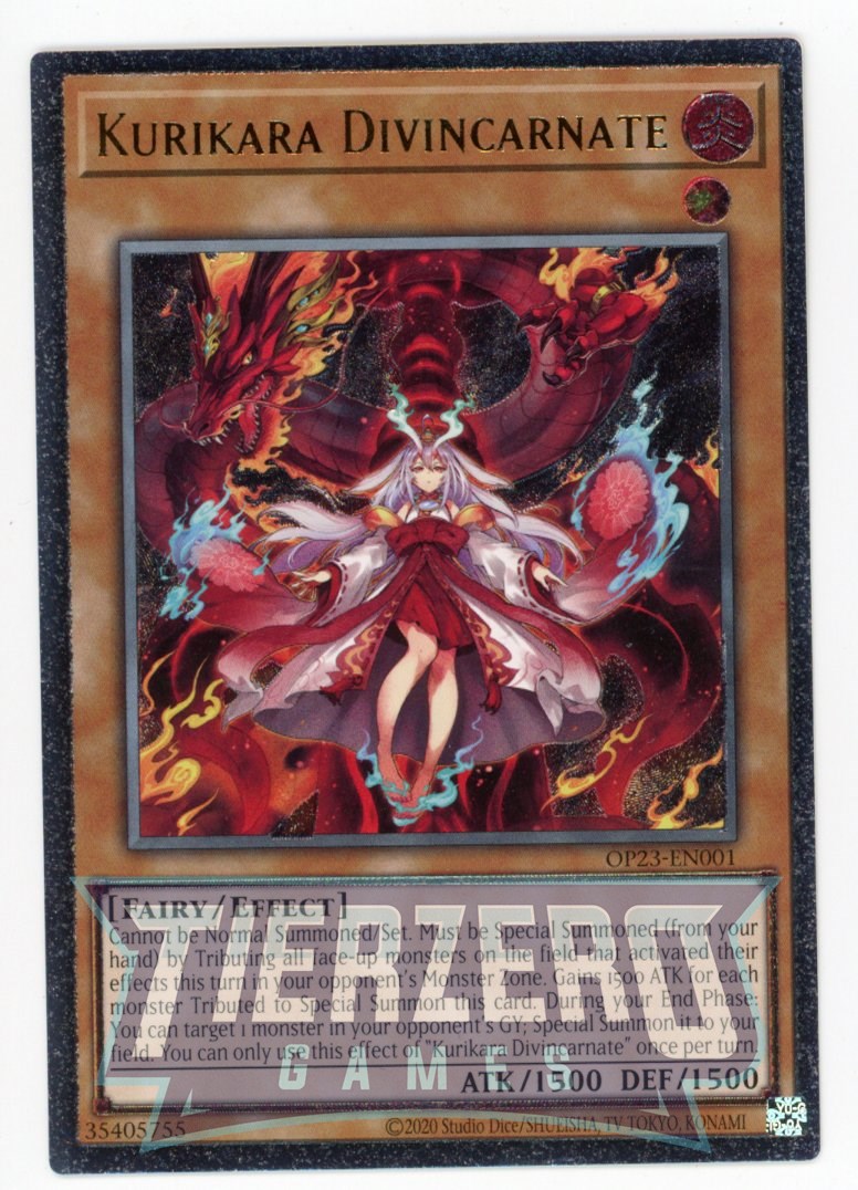 OP23-EN001 - Kurikara Divincarnate - Ultimate Rare - Effect Monster - EU PRINT