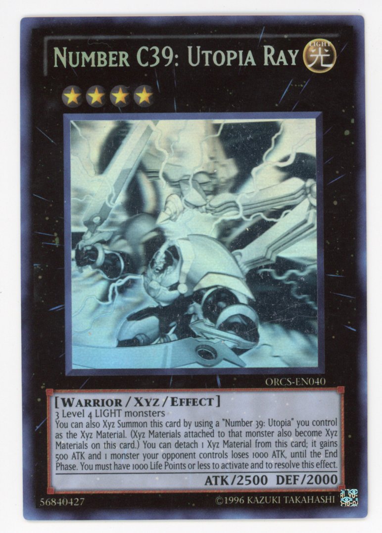 ORCS-EN040 - Number C39: Utopia Ray - Ghost Rare - Order of Chaos NM