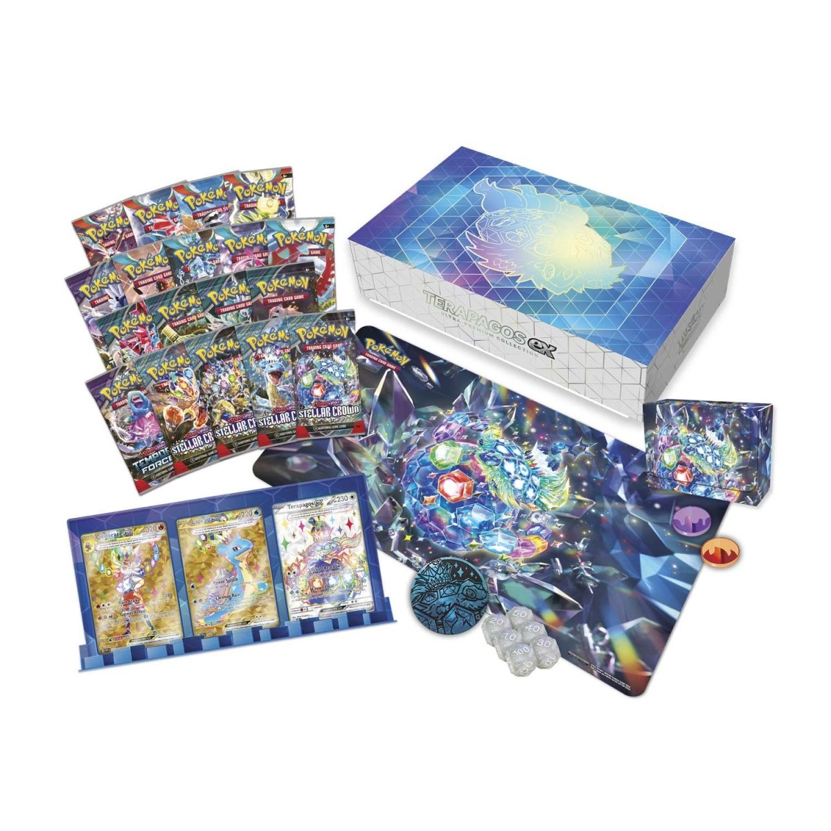 Pokemon TCG Terapagos EX Ultra-Premium Collection Box