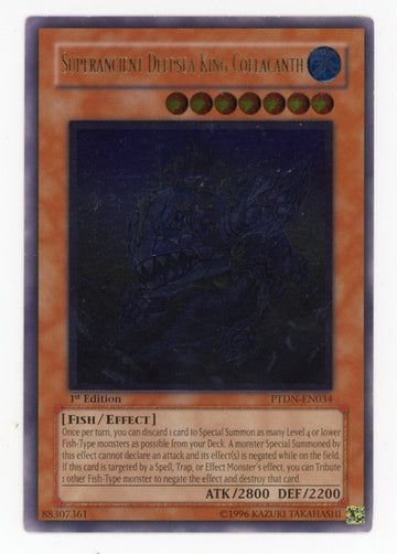 PTDN-EN034 - Superancient Deepsea King Coelacanth - Ultimate Rare - Phantom Darkness - 1st Edition - VLP