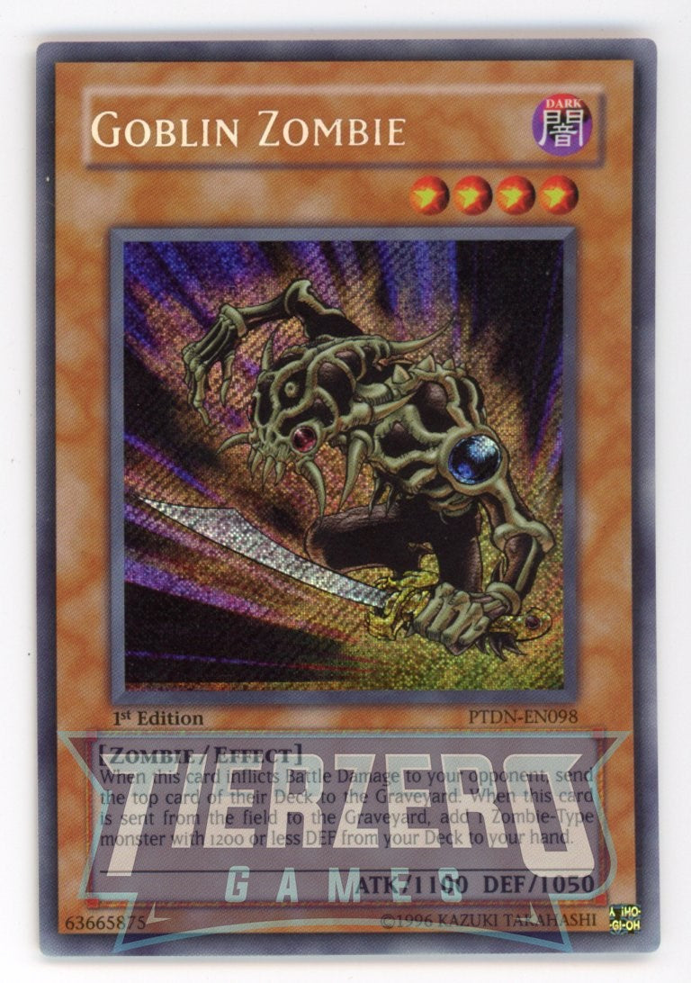 PTDN-EN098 - Goblin Zombie - Secret Rare - 1st Edition Phantom Darkness