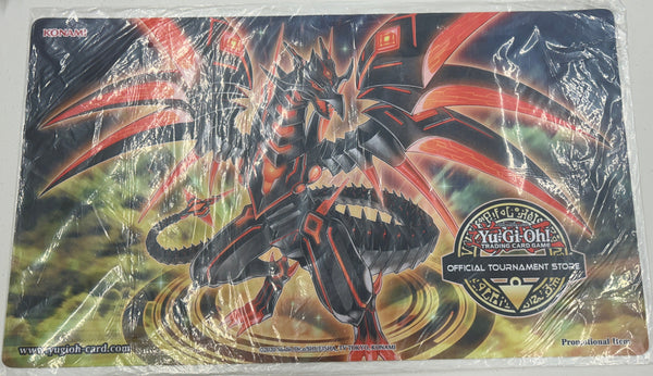 Yugioh Darkness Metal, The Dragon Of Dark Steel Playmat OTS Back To Duel Sealed