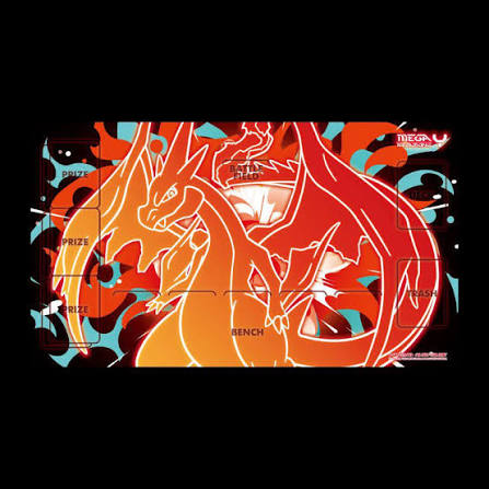 Pokemon Korea Mega Charizard Y Playmat