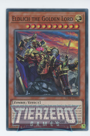 RA01-EN019 - Eldlich the Golden Lord (Alternate Art) - Super Rare - 25th Anniversary Rarity Collection