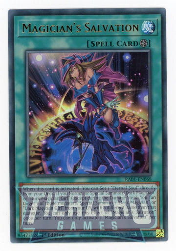 RA01-EN068 - Magician's Salvation (UR) - Ultra Rare - 25th Anniversary Rarity Collection