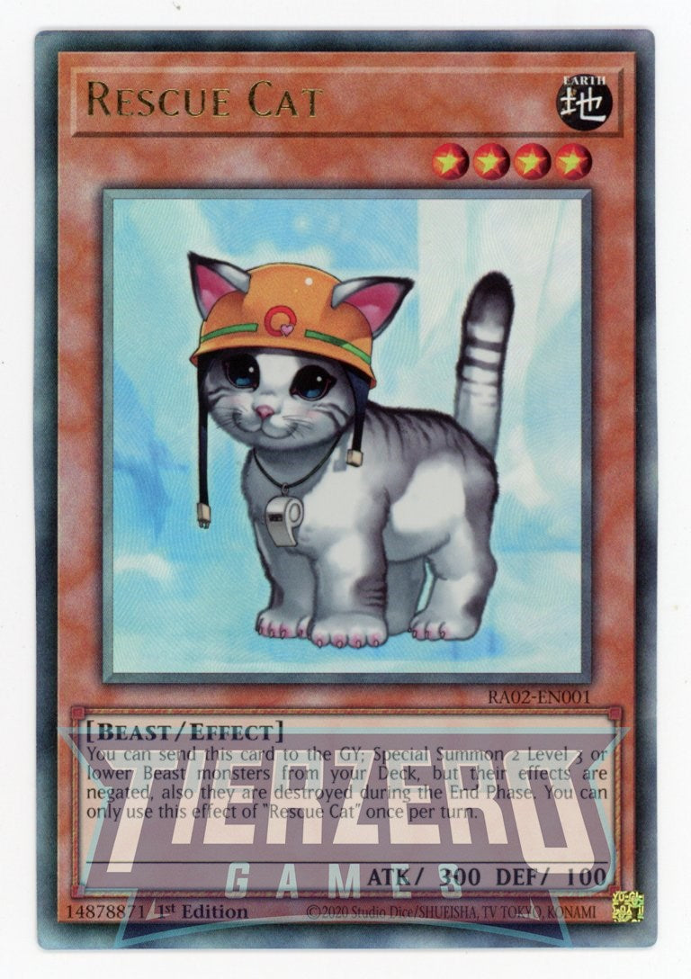 RA02-EN001 - Rescue Cat - Ultimate Rare - - Rarity Collection 2