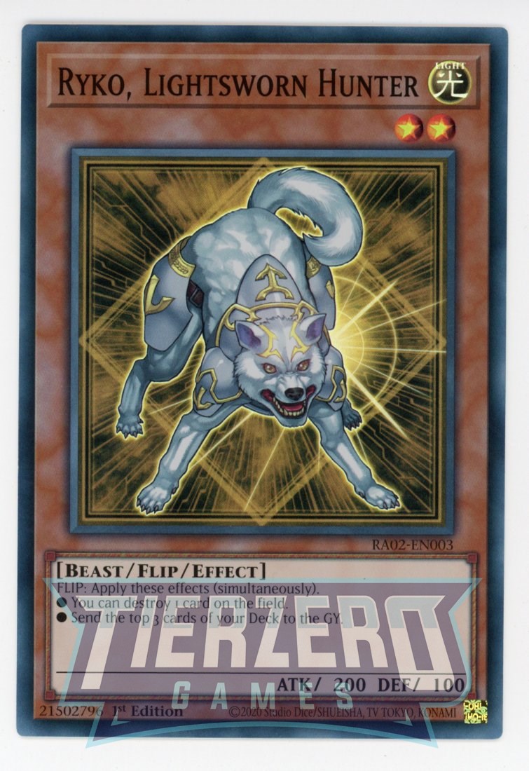 RA02-EN003 - Ryko, Lightsworn Hunter - Super Rare - - Rarity Collection 2