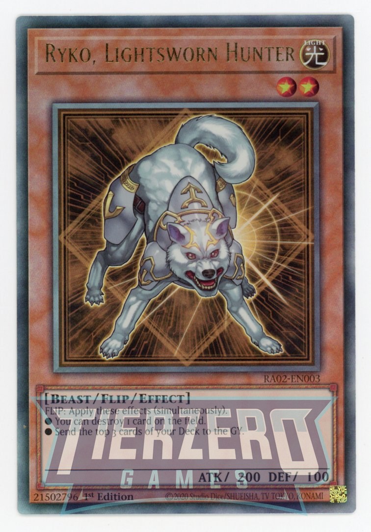 RA02-EN003 - Ryko, Lightsworn Hunter - Ultimate Rare - - Rarity Collection 2