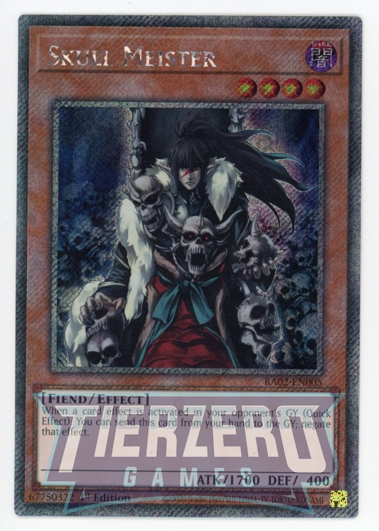 RA02-EN005 - Skull Meister - Platinum Secret Rare - - Rarity Collection 2