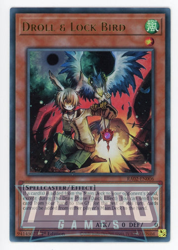 RA02-EN006 - Droll & Lock Bird (UR) - Ultra Rare - 25th Anniversary Rarity Collection II