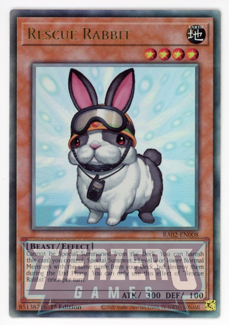 RA02-EN008 - Rescue Rabbit - Ultimate Rare - - Rarity Collection 2