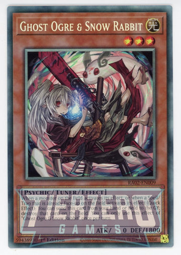 RA02-EN009 - Ghost Ogre & Snow Rabbit (Alternate Art) - Collector's Rare - 25th Anniversary Rarity Collection II