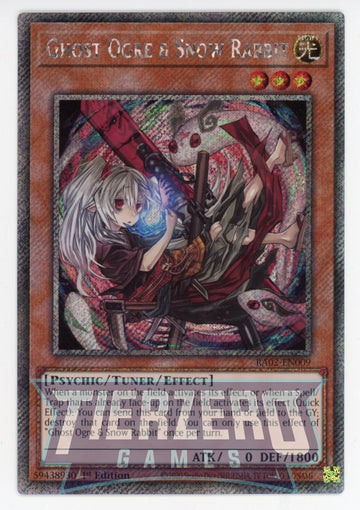 RA02-EN009 - Ghost Ogre & Snow Rabbit (Alternate Art) - Platinum Secret Rare - 25th Anniversary Rarity Collection II