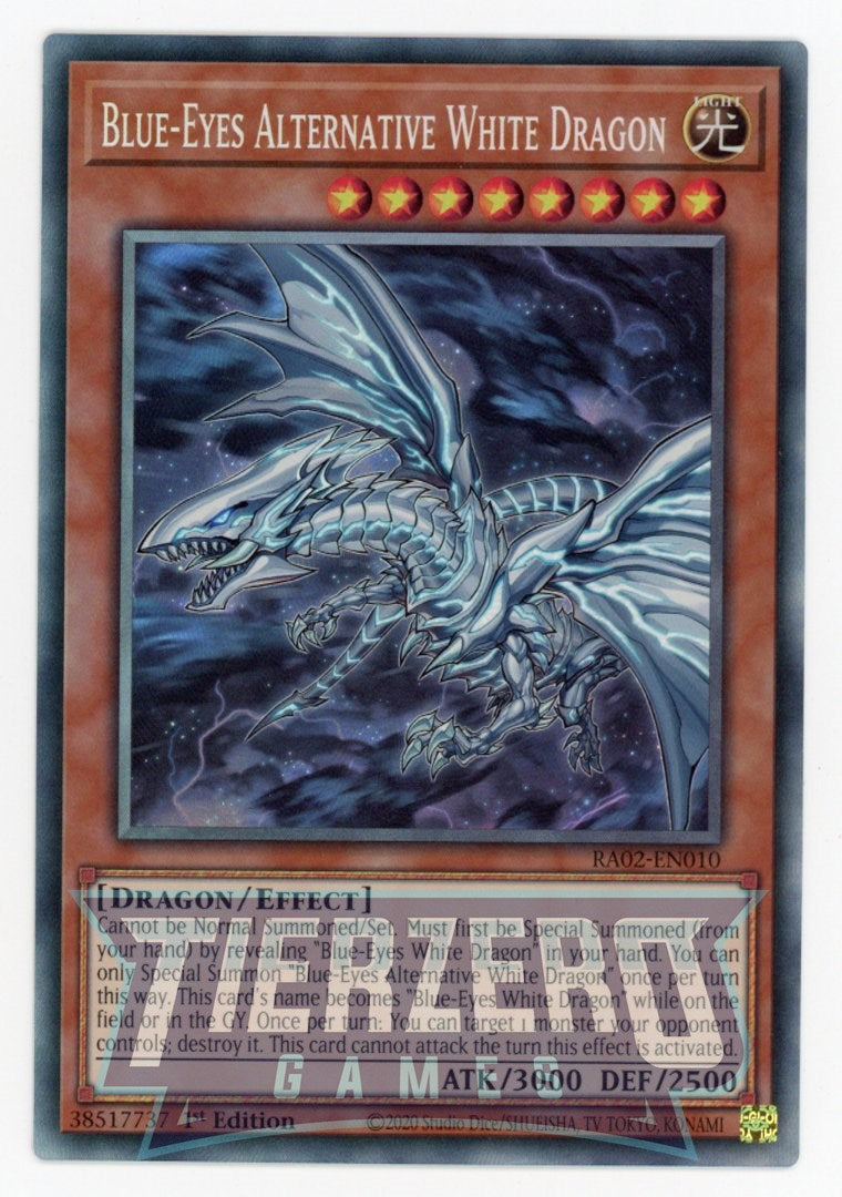 RA02-EN010 - Blue-Eyes Alternative Dragon - Collector's Rare - - Rarity Collection 2