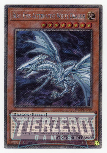 RA02-EN010 - Blue-Eyes Alternative White Dragon - Platinum Secret Rare - 25th Anniversary Rarity Collection II