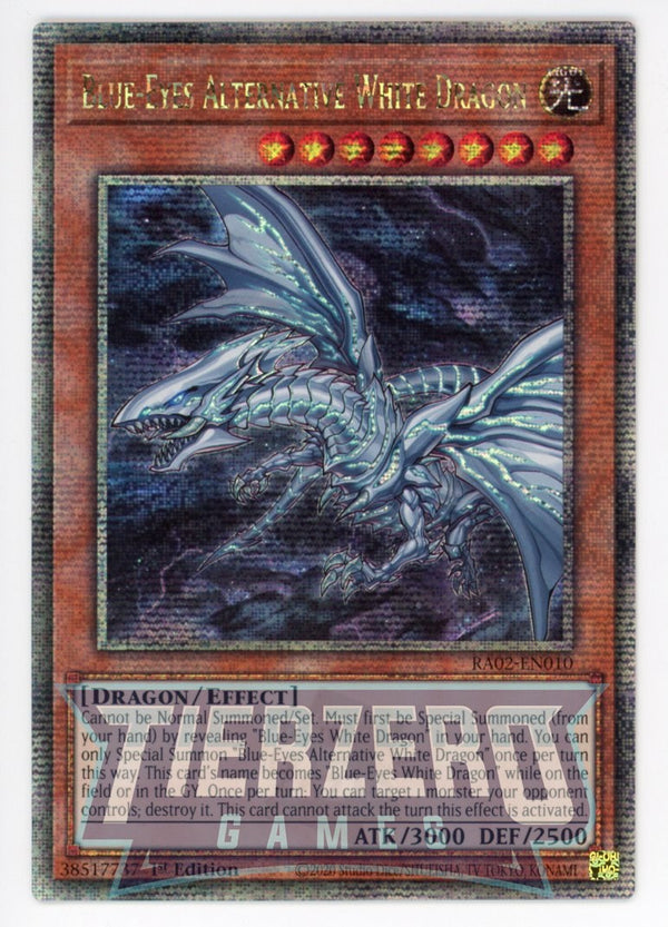 RA02-EN010 - Blue-Eyes Alternative Dragon - Quarter Century Secret Rare - - Rarity Collection 2