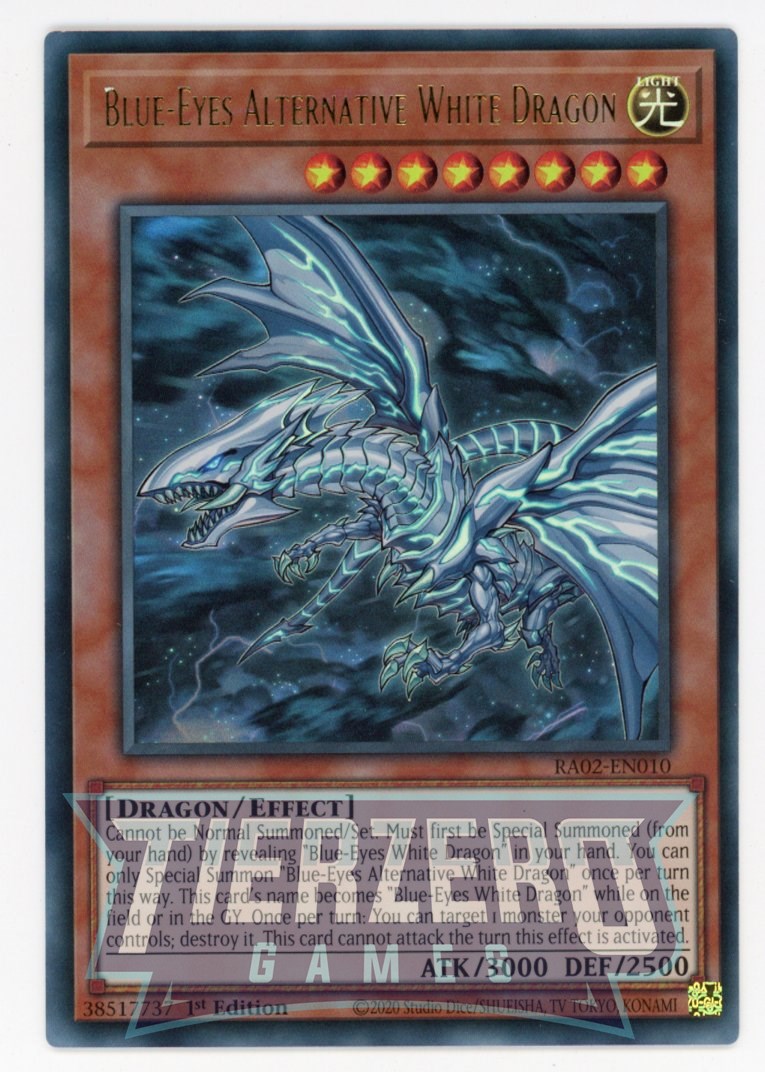 RA02-EN010 - Blue-Eyes Alternative Dragon - Ultra Rare - - Rarity Collection 2