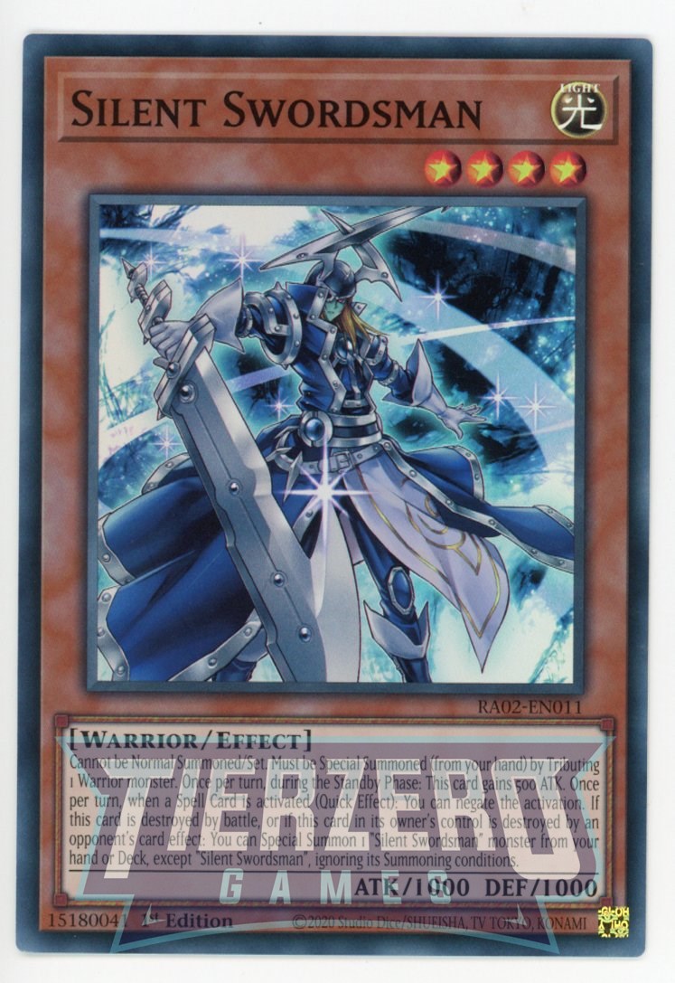 RA02-EN011 - Silent Swordsman - Super Rare - - Rarity Collection 2