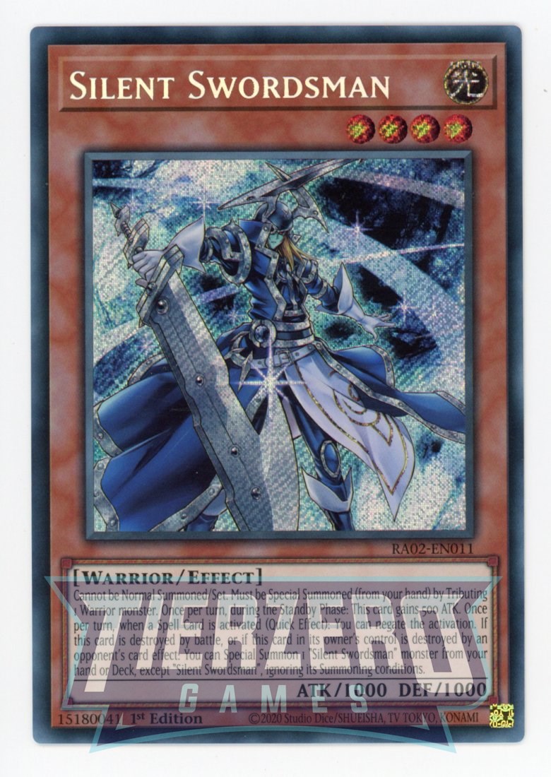 RA02-EN011 - Silent Swordsman - Secret Rare - - Rarity Collection 2