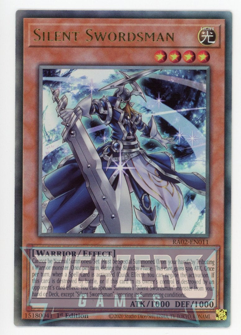 RA02-EN011 - Silent Swordsman - Ultimate Rare - - Rarity Collection 2