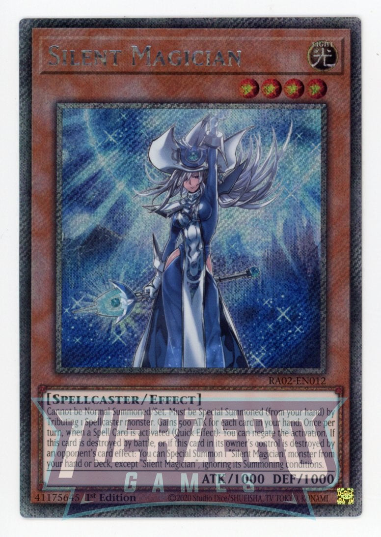 RA02-EN012 - Silent Magician - Platinum Secret Rare - - Rarity Collection 2