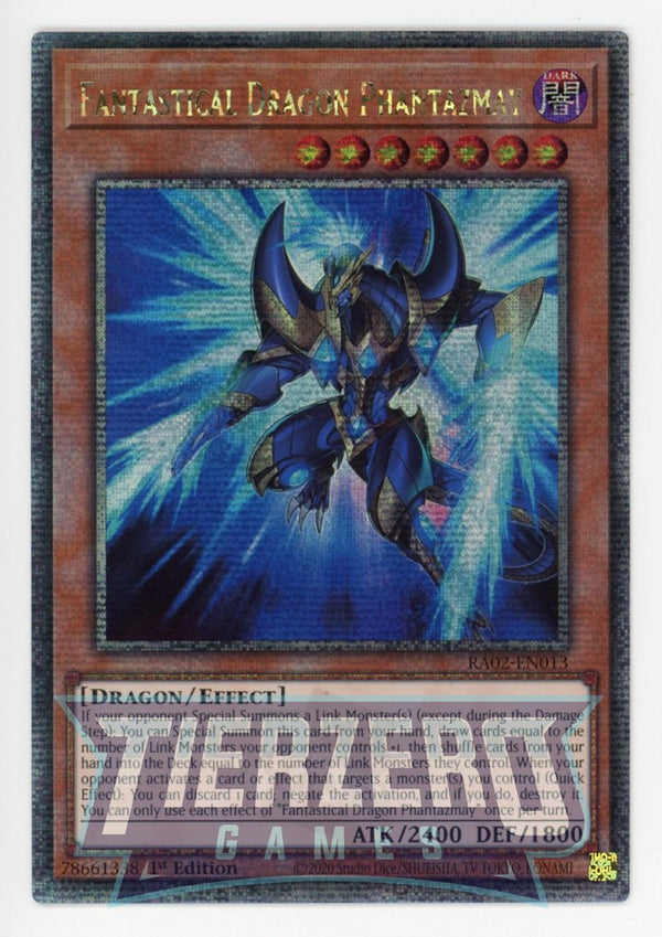 RA02-EN013 - Fantastical Dragon Phantazmay (Alt Art) - Quarter Century Secret Rare - - Rarity Collection 2