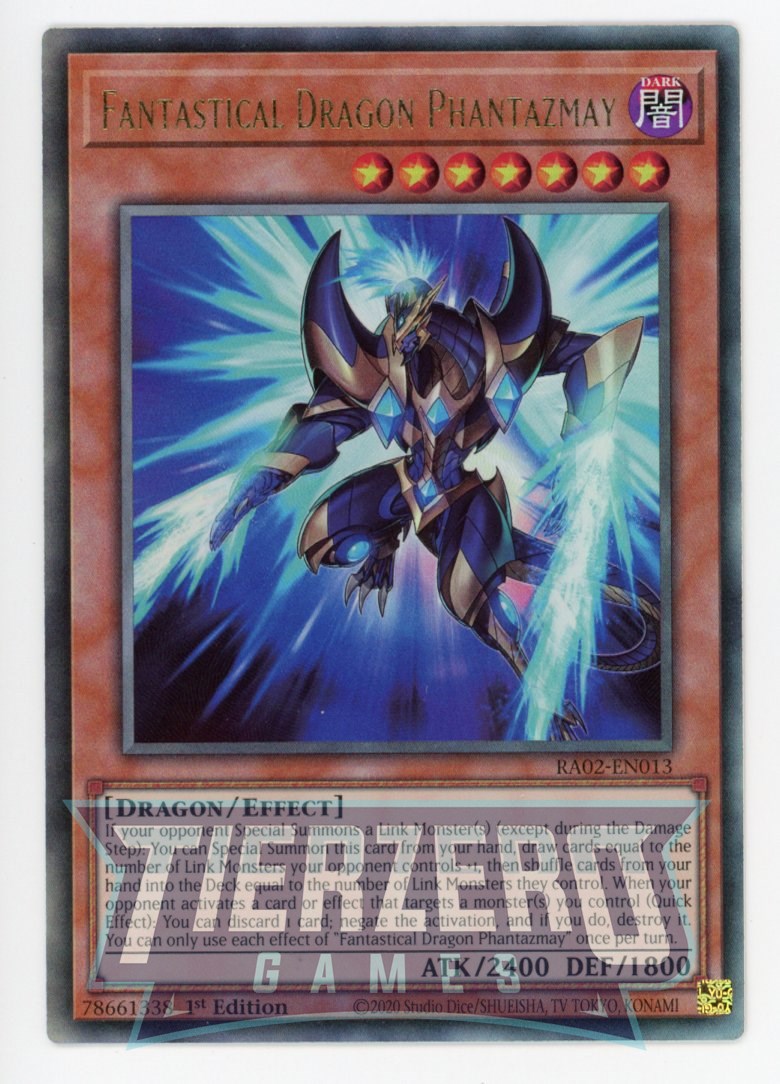 RA02-EN013 - Fantastical Dragon Phantazmay (Alt Art) - Ultimate Rare - - Rarity Collection 2