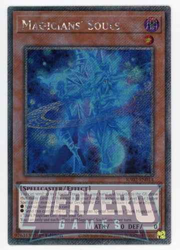 RA02-EN014 - Magicians' Souls - Platinum Secret Rare - 25th Anniversary Rarity Collection II