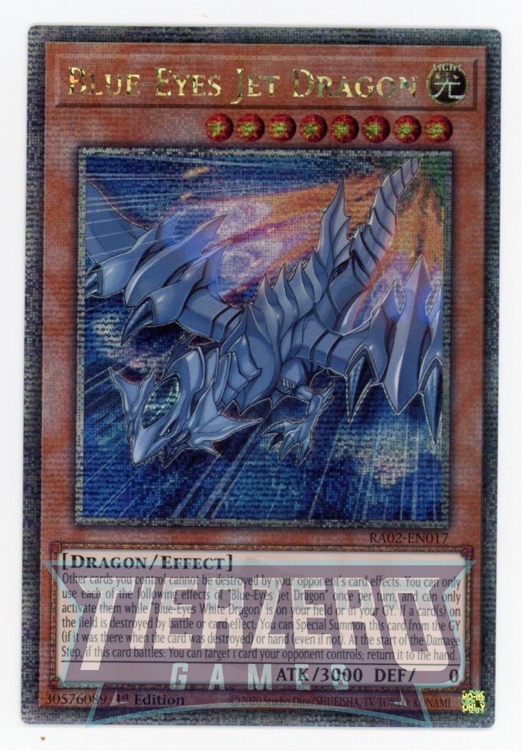 RA02-EN017 - Blue-Eyes Jet Dragon - Quarter Century Secret Rare - - Rarity Collection 2