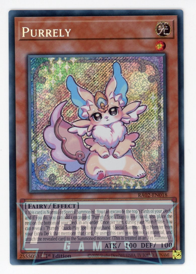 RA02-EN018 - Purrely - Secret Rare - - Rarity Collection 2